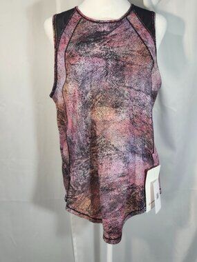 lululemon athletica Size 10 Pink and Black Tank Top